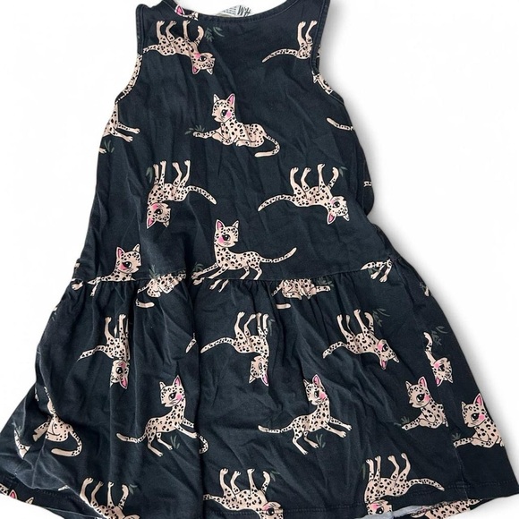 Girls H&M Sleeveless Leopard Print Dress (Size 4-6) - Picture 2 of 6